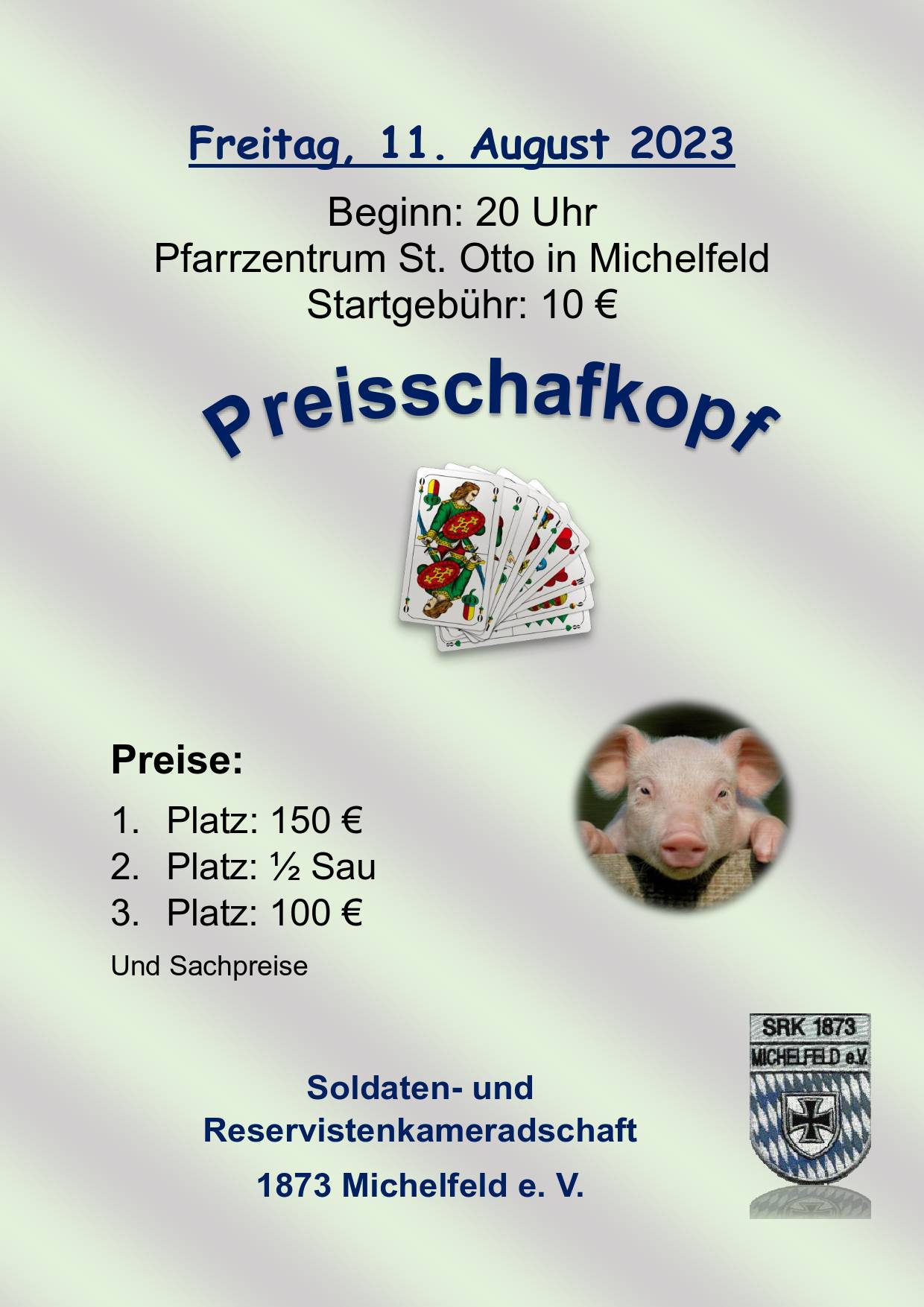 Plakat Preisschafkopf 2023
